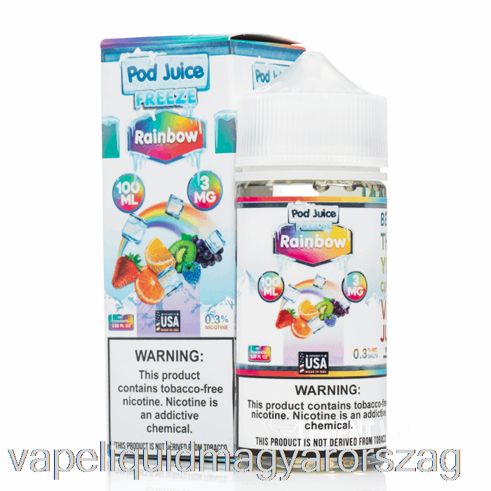 Freeze Szivárvány - Hüvelylé - 100ml 12mg Vape Toll